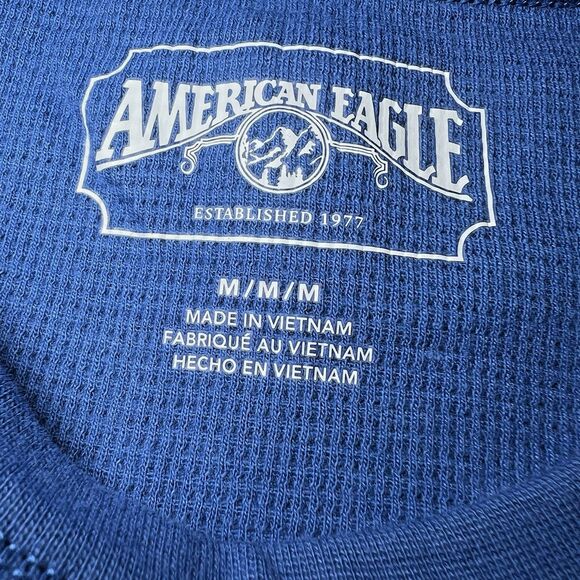 American Eagle Outfitters Sweater Mens Size Medium Blue Color Bock Crew Neck New - Picture 6 of 12